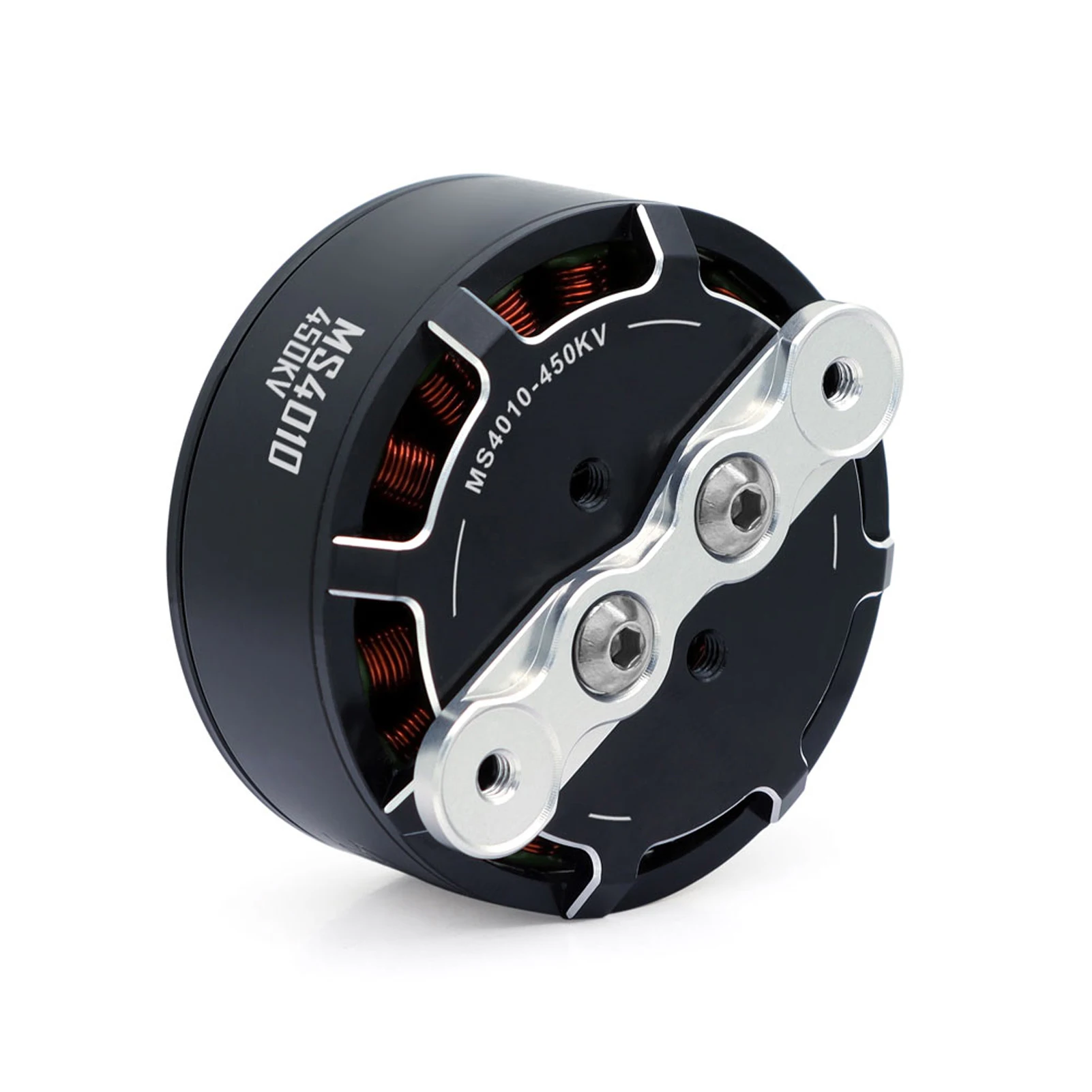 محرك MS4010 450KV بدون فرشاة للطائرات بدون طيار متعددة الدوار، محرك خارجي ذو عزم دوران عالي 24 أقطاب، محرك بدون فرش أحادي الملء