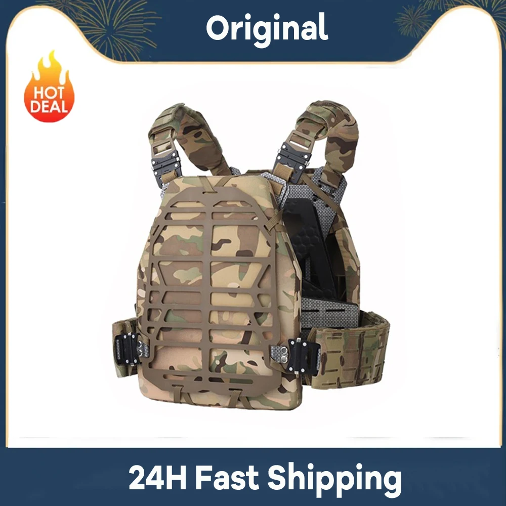 

WOSPORT Tactical Vest MOLLE Airsoft Paintball Gear Adjustable Survival Equipment for Outdoor Training Team Activities Colors