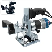 Mini máquina ranuradora 2 en 1, localizador de ranuras para carpintería, soporte de punzón, recortadora portátil, fresadora, estantes de posicionamiento