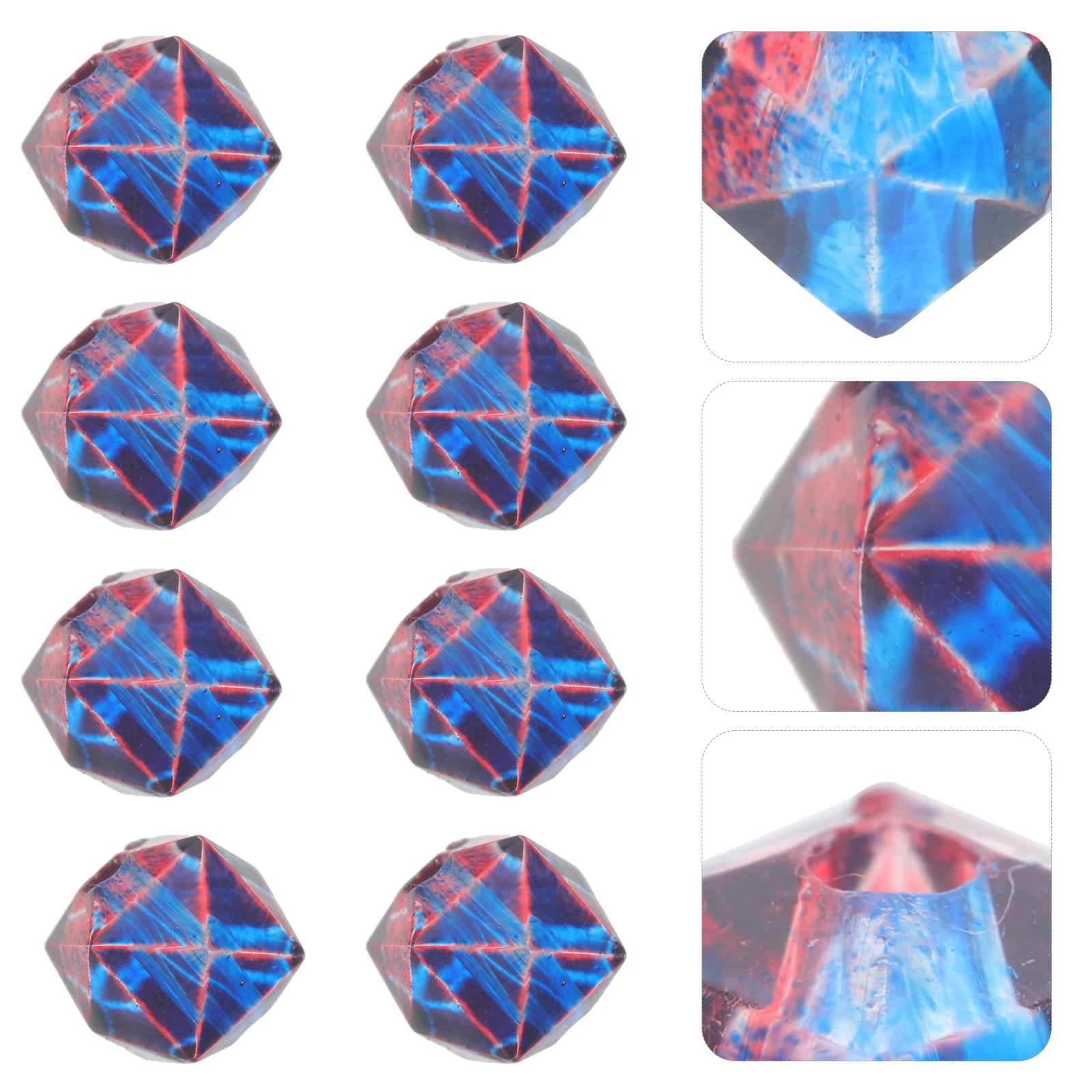 200Pcs Spray Paint Beads Parts Acrylic DIY Beads for Jewelry Making Crafts Bracelet Necklace Earrings Brooch Decorations