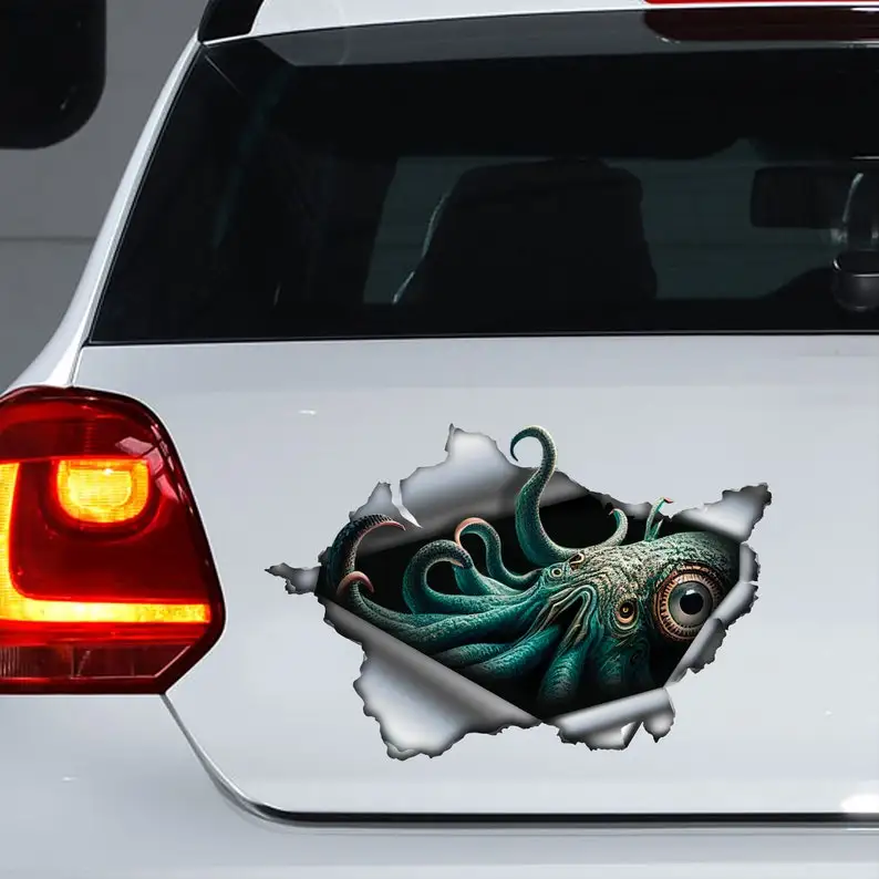 Kraken monster decal, Kraken monster magnet, Kraken monster sticker