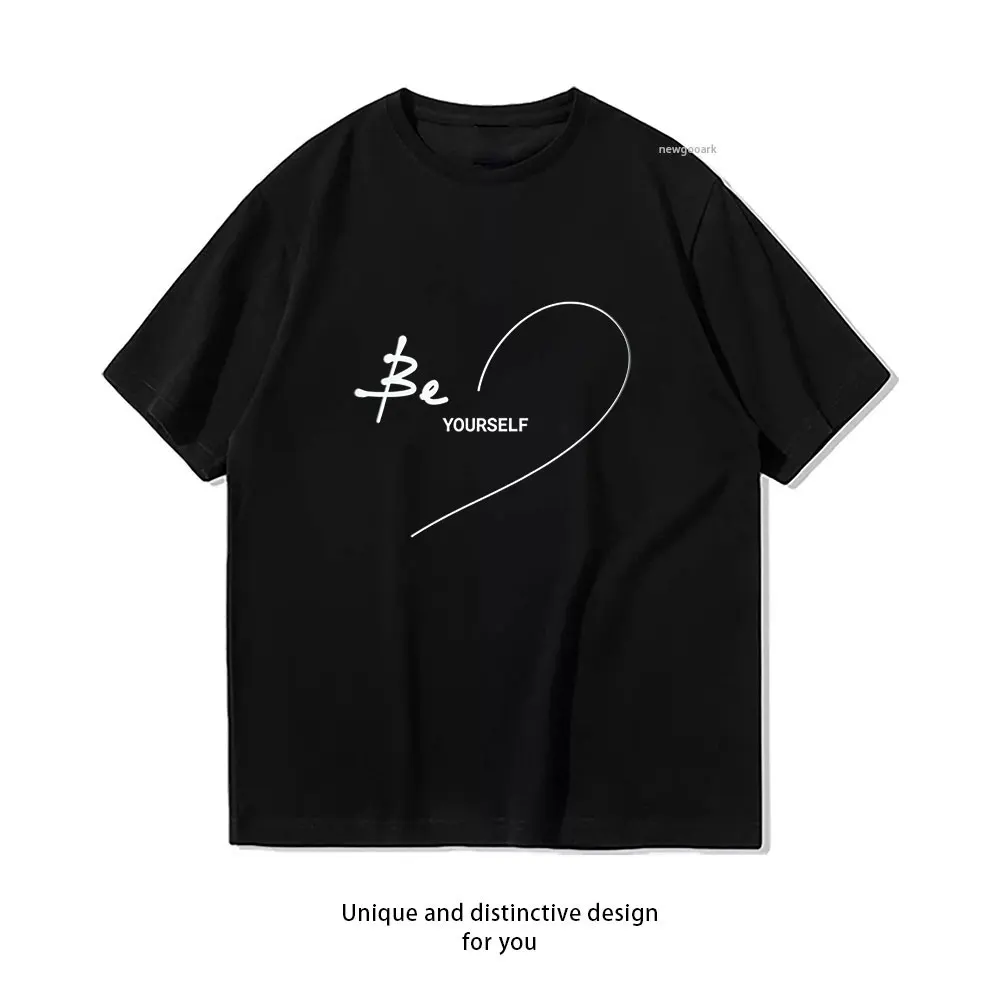 Embrace Your Authenticity T-Shirt Casual cotton graphic t shirts Creative streetwear Classic O-neck shirt