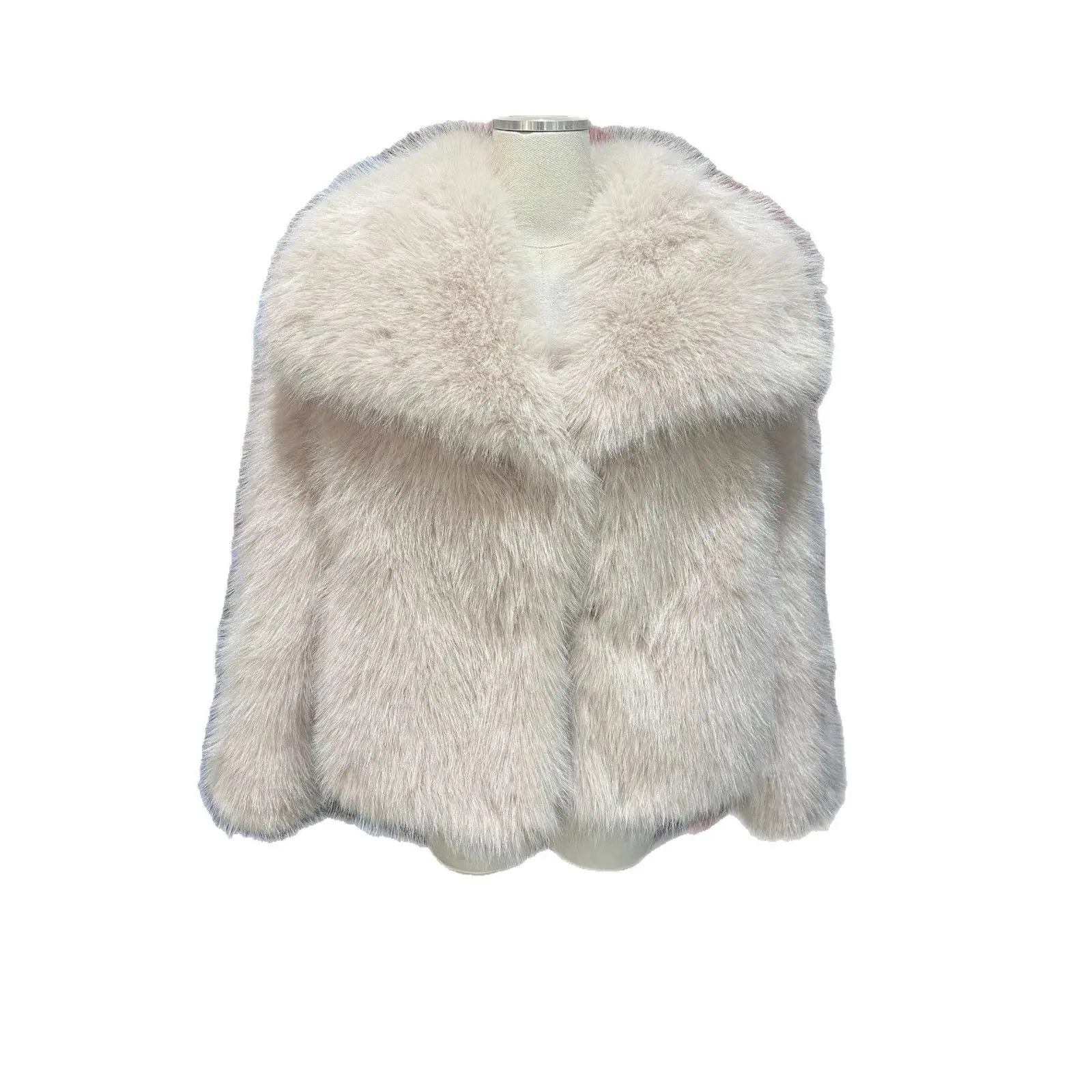 شتاء جديد Sle المرأة معطف الفرو فرو المنك واسعة طوق فضفاض ort معطف الأوروبي Sle طويل Sve ort طول مع قبعة