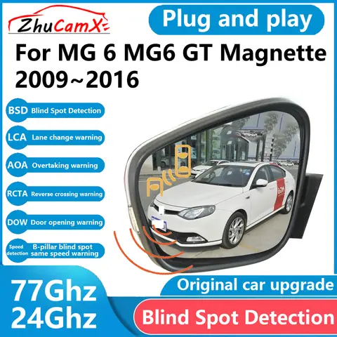 MG 6 MG6 GT Magnette 2009~2016용 ZhuCamX BSD 사각지대 감지 센서 레이더 운전 경고 지원 시스템