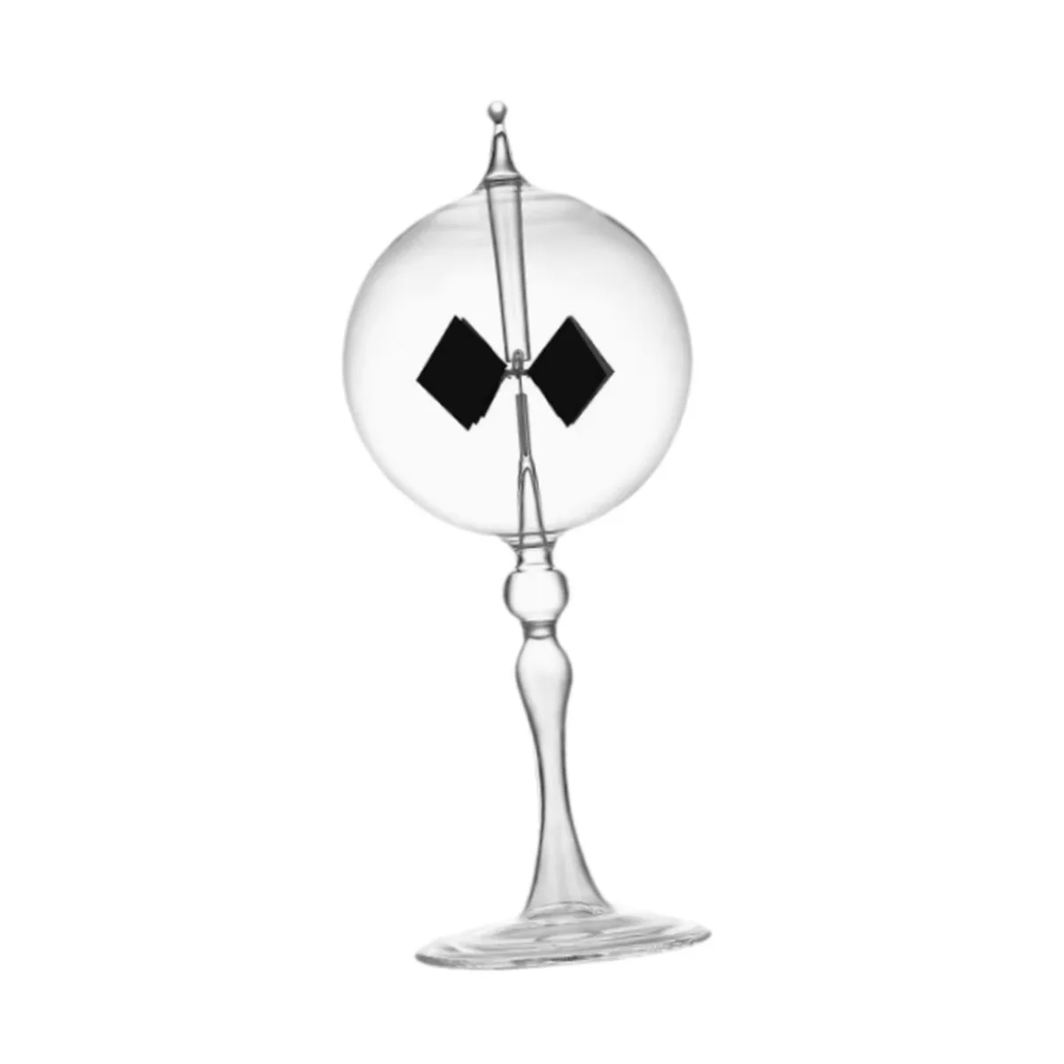 AB52 Solar Crookes Radiometer Sun Light Energy Vanes Tabletop Ornament for Table Entrance Living Room Cabinet Transparent