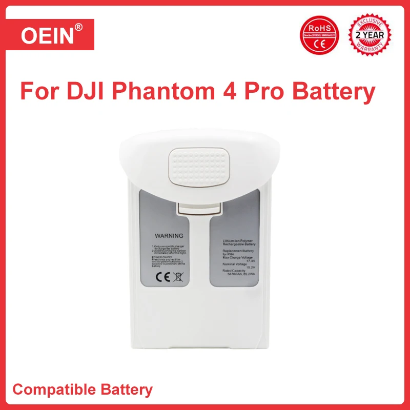 

For dji Phantom 4 Pro battery 5870mah compatible with phantom 4A/4 pro/4 pro v2.0/4 RTK series drone replacement battery