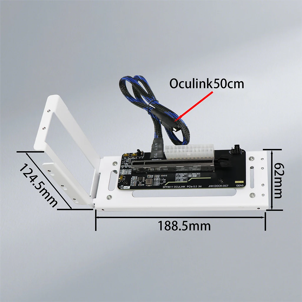 

DOCK-OC7W PCIe5.0 X4 eGPU Oculink External Graphics Card Dock for GDP Laptop M.2 External Docking Station 8611 Direct Connection