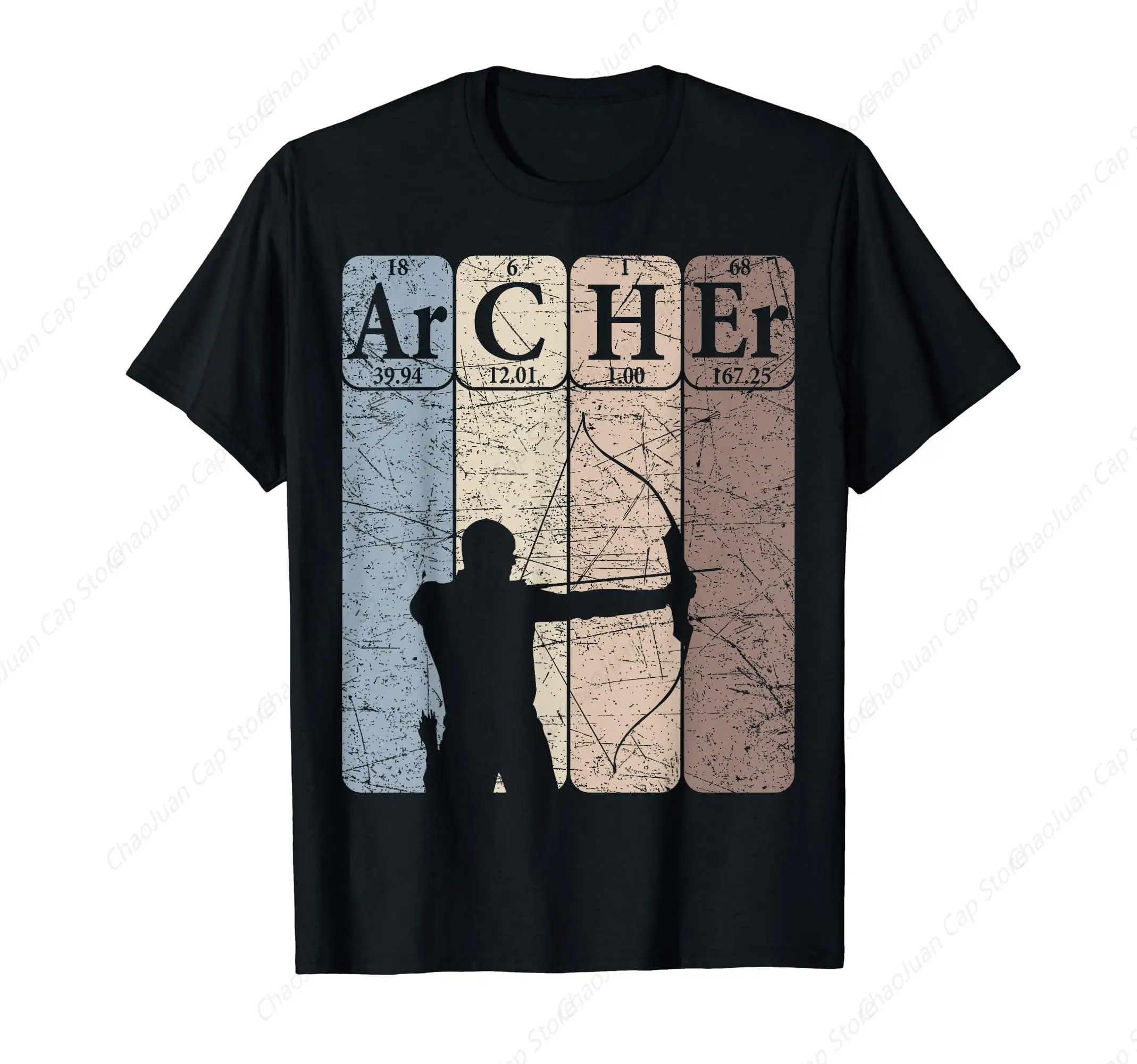 Archer Periodic Table Elements Bow Hunting Archery Vintage T-Shirt