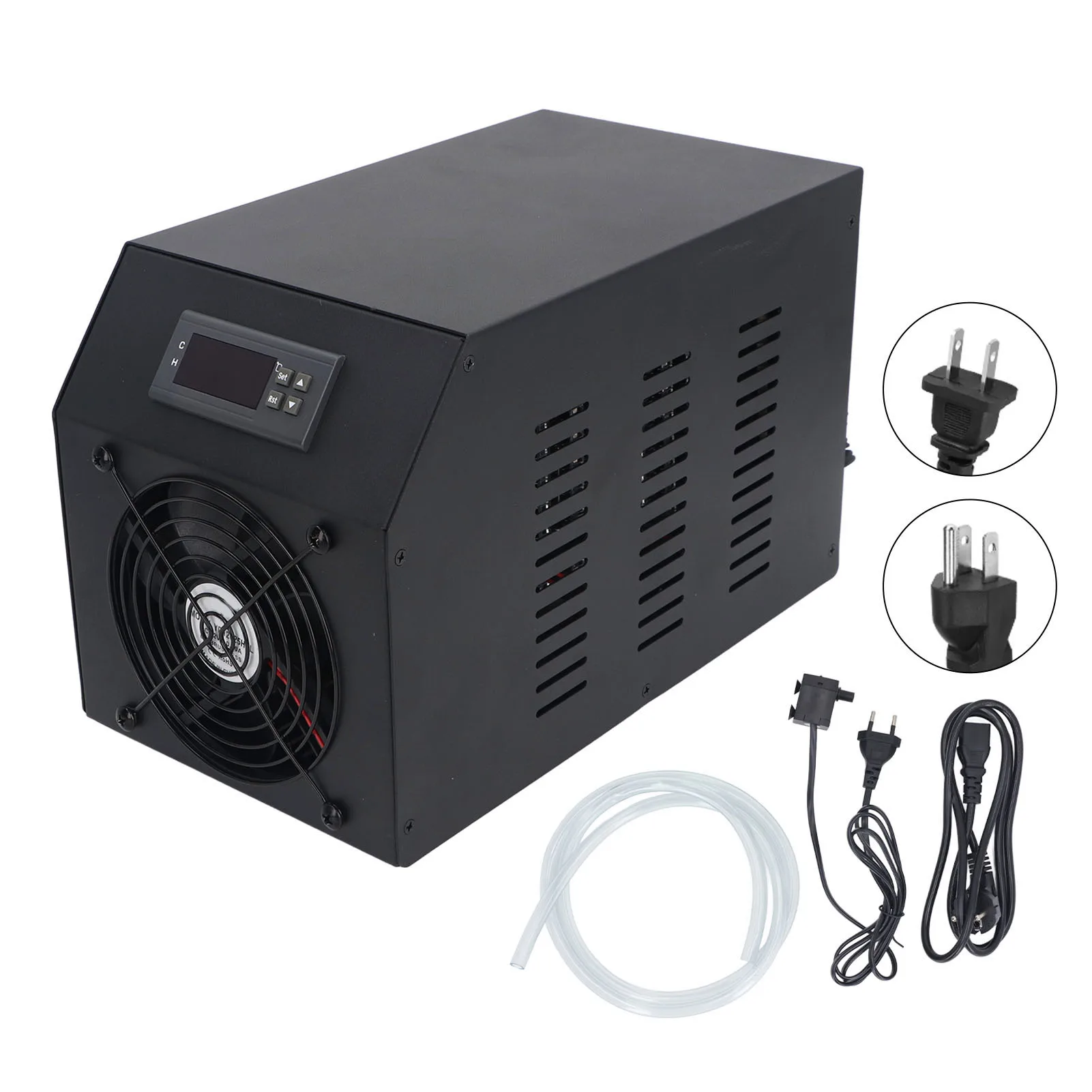 

1/4HP Water Chiller 1/4HP Water Chiller with Pump and Hose 16 Gal 60L Water Cooling System for Coral Fish Shrimp Hydroponic