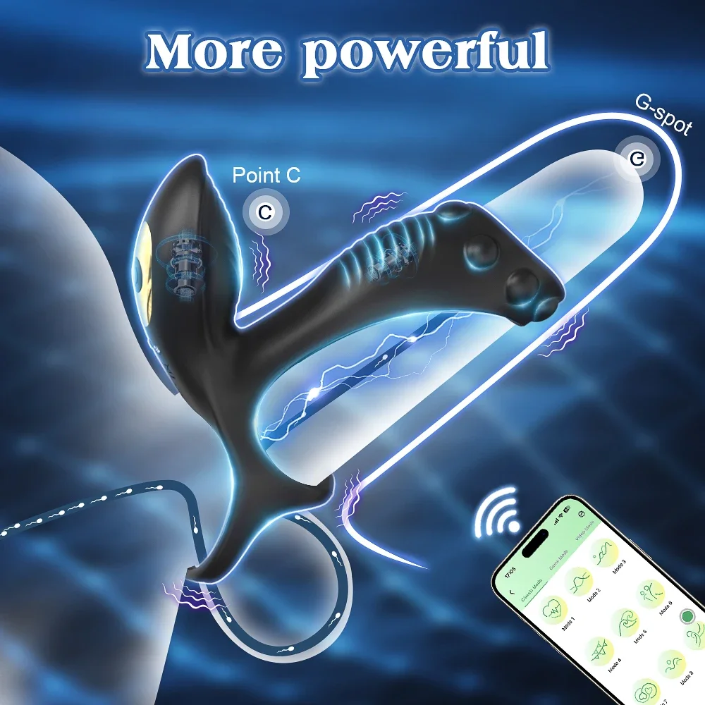 APP Control Vibrating Cock Ring Penis Ring for Men Clitoris Stimulator Vibrator for Women Ejaculation Delay Sex Toy for Couples