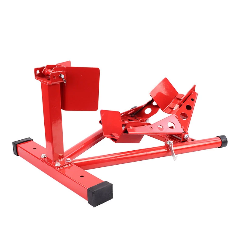 Motorcycle Stand Front & Rear Wheel Support Frame Stand for Auto Bike Shop Repairing Tool Trailer Chock Support Holder Fixer