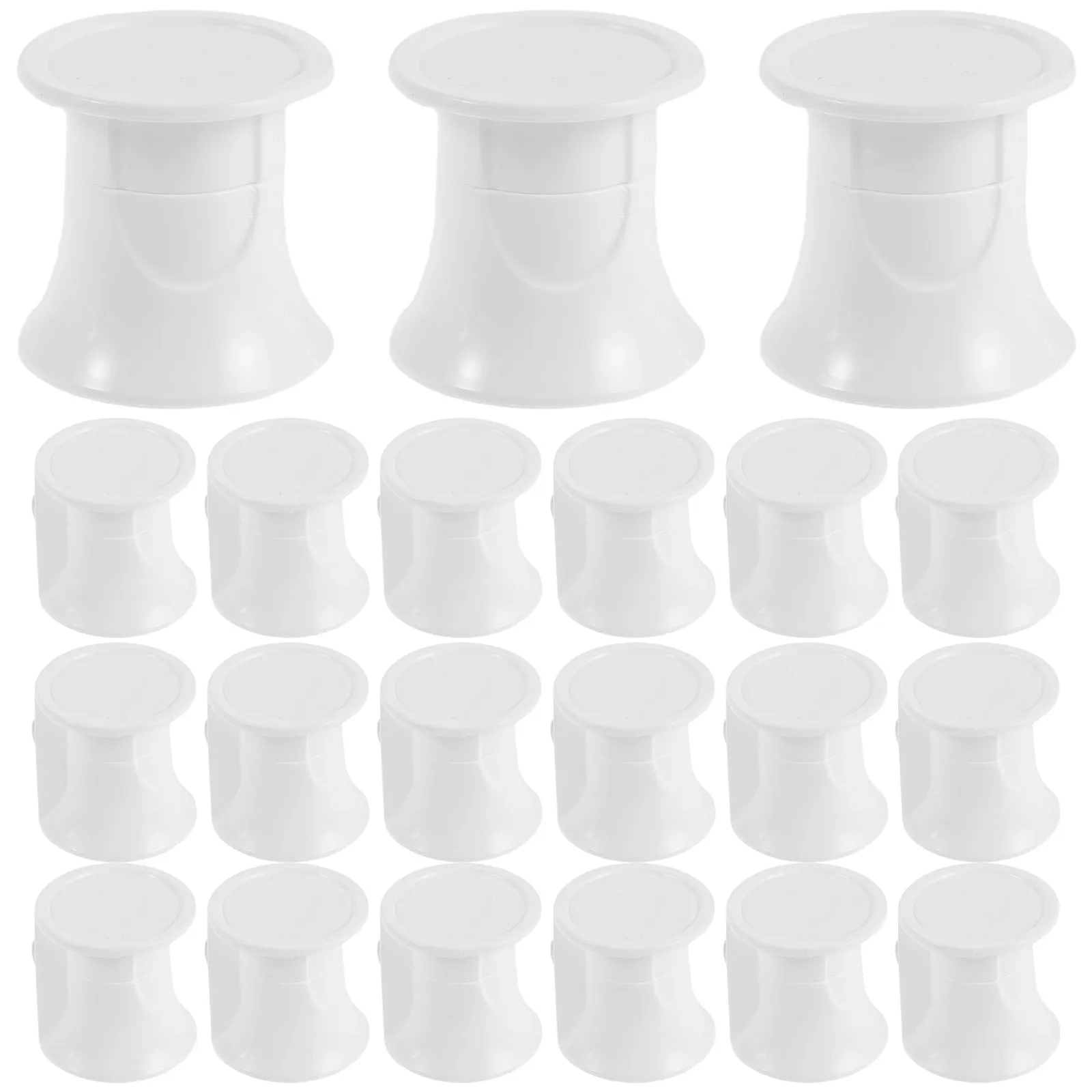 50Pcs Flip Top Toothpaste Caps Plastic Self Closing Easy Squeezer Caps Bathroom Accessory Travel Container Lids Toothpaste Tube