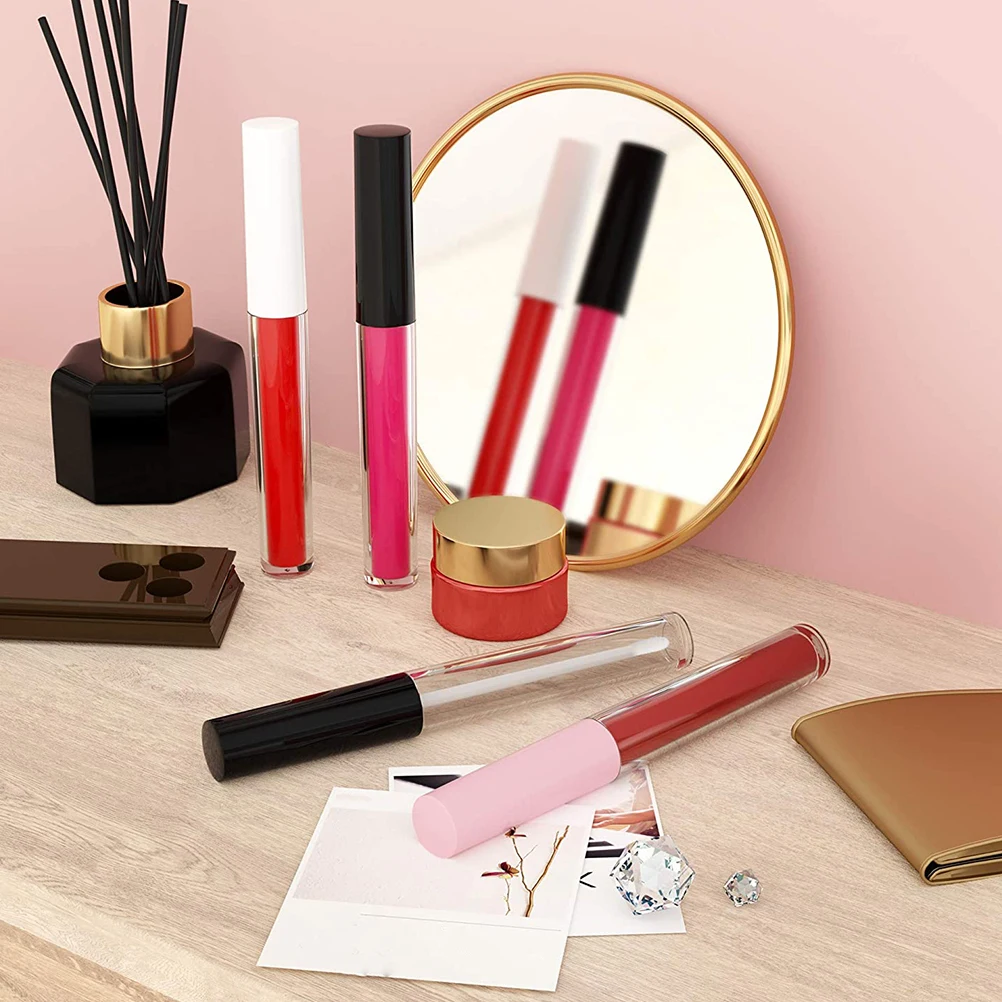 

30pcs 2.5Ml Round Lip Gloss Sub Bottles Mini Lipstick Tubes Diy Empty Containers For Travel Lip Oil Dye Liquid Leak-Proof