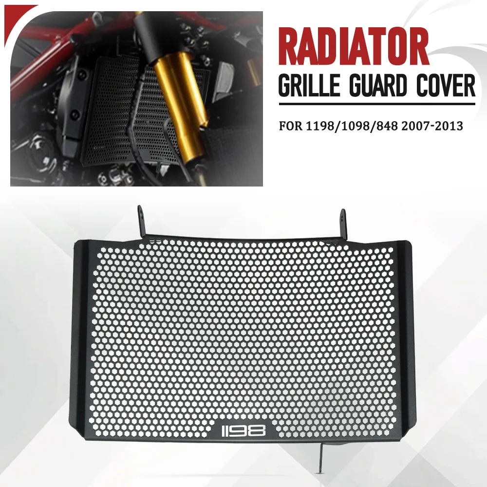 

Motorcycle CNC Accessories Radiator Guard Grille Cover Protection For Ducati 1198/1098/848 2007-2008-2009-2010-2011-2012-2013