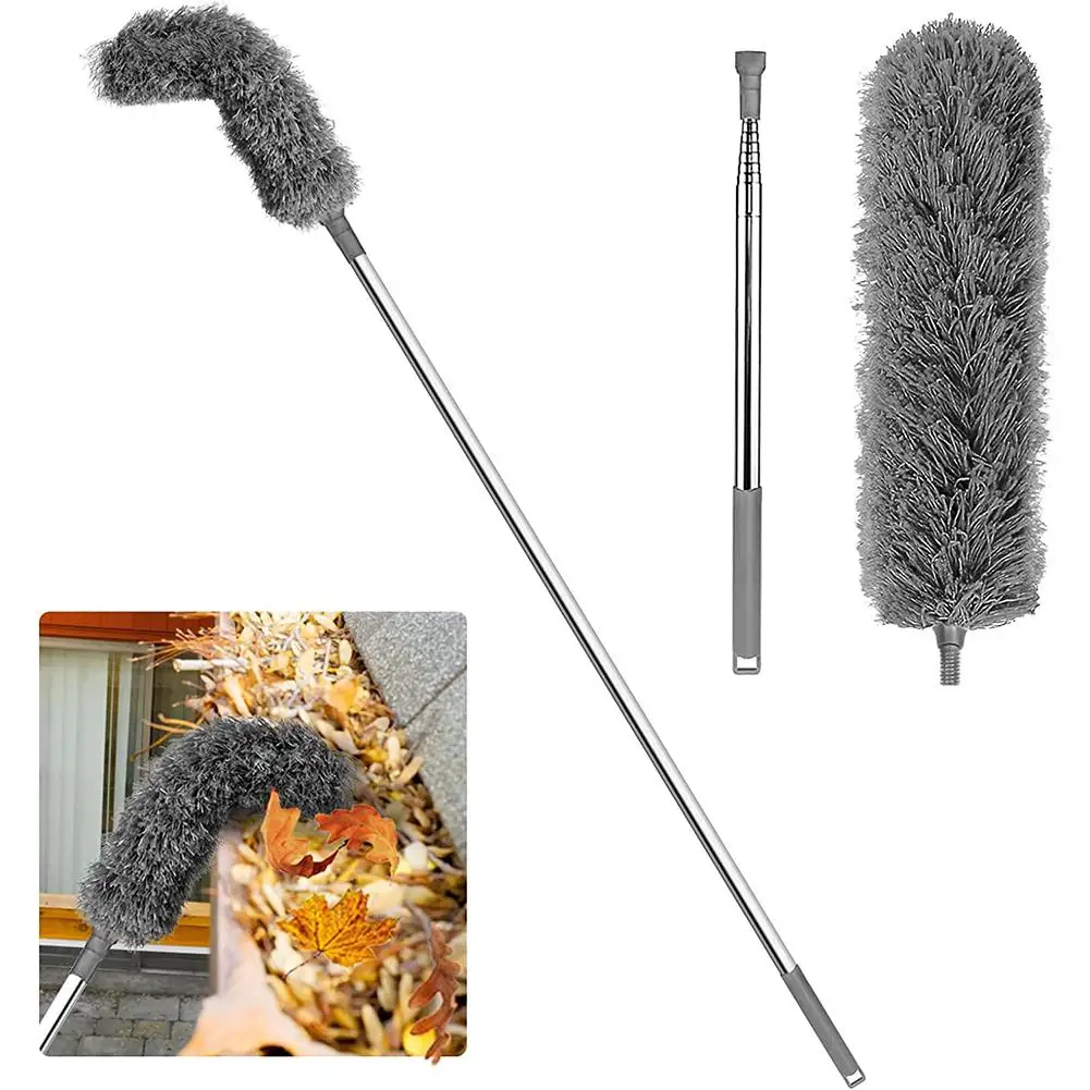 Gutter Cleaning Brush Roofing Tool Gutter Curved Design Gutter Cleaning Tools Easy Remove Leave For Dust Debris Leaves Bran R9A6