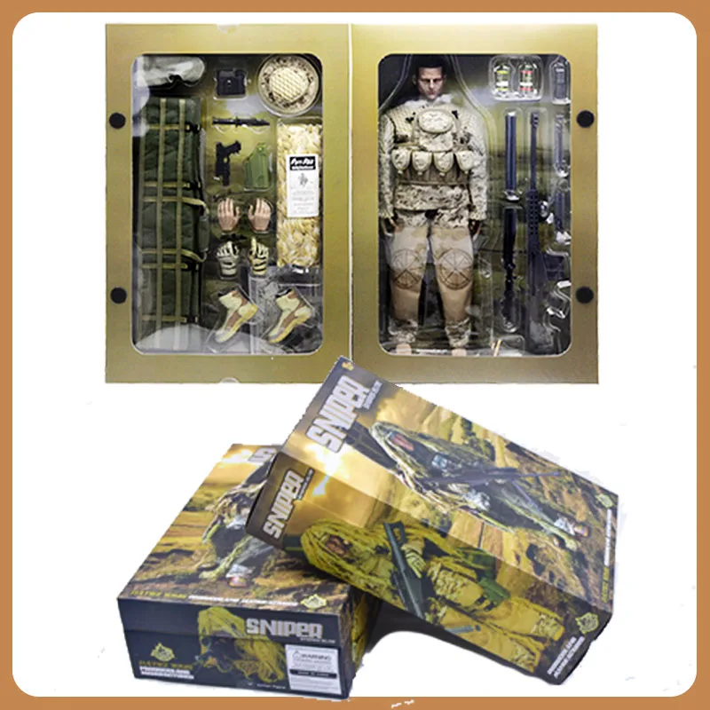 1/6 skala wojskowa Action lalki figurki elastyczne bardzo szczegółowe siły specjalne 12 cali figurka SWAT Team (terenowy snajper)