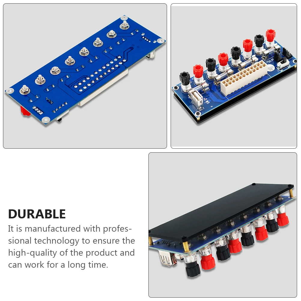 

PCB Power Supply Board Circuit 24Pin 20Pin Output Terminal Module ATX Adapter Desktop Chassis Blue Voltage Output Electrical
