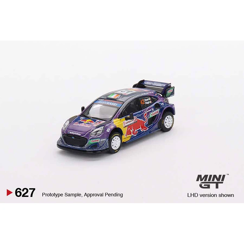 MINIGT 627 In Stock 1:64 Fiesta Rally WRT 2022 M Sport Diecast Car Model Toys