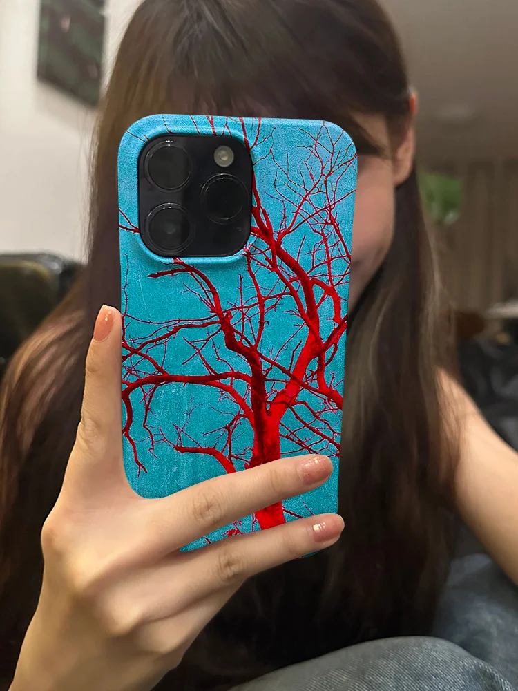 INS Bloodline Tree Shockproof Case for iPhone 17 16 15 14 13 Pro Max Back Phone Cover for 12 11 Pro Plus 8 7 X XS XR Cover
