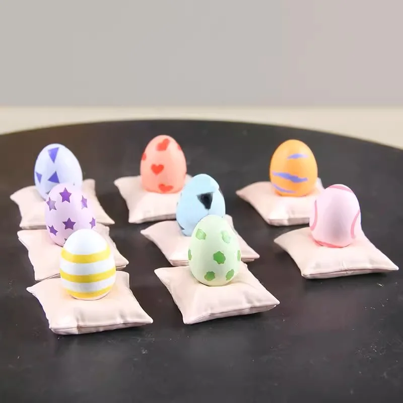 متوفر جديد ديجمون مغامرة شخصيات كرتونية البيض الرقمي 4 سنتيمتر 8 قطعة الشكل جمع الديكور تمثال صغير لعبة تمثال نموذج هدية