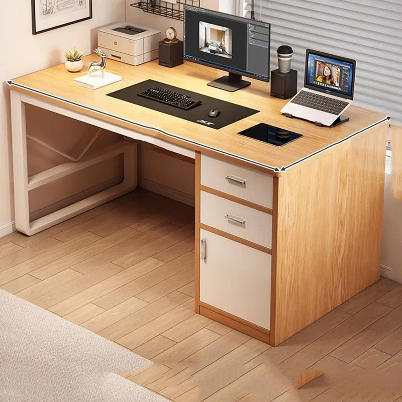 

Wooden Computer Desks Drawer Studies Seating Auxiliary Work Bench Reading Desk Office Desktops Mesas De Computador Furniture