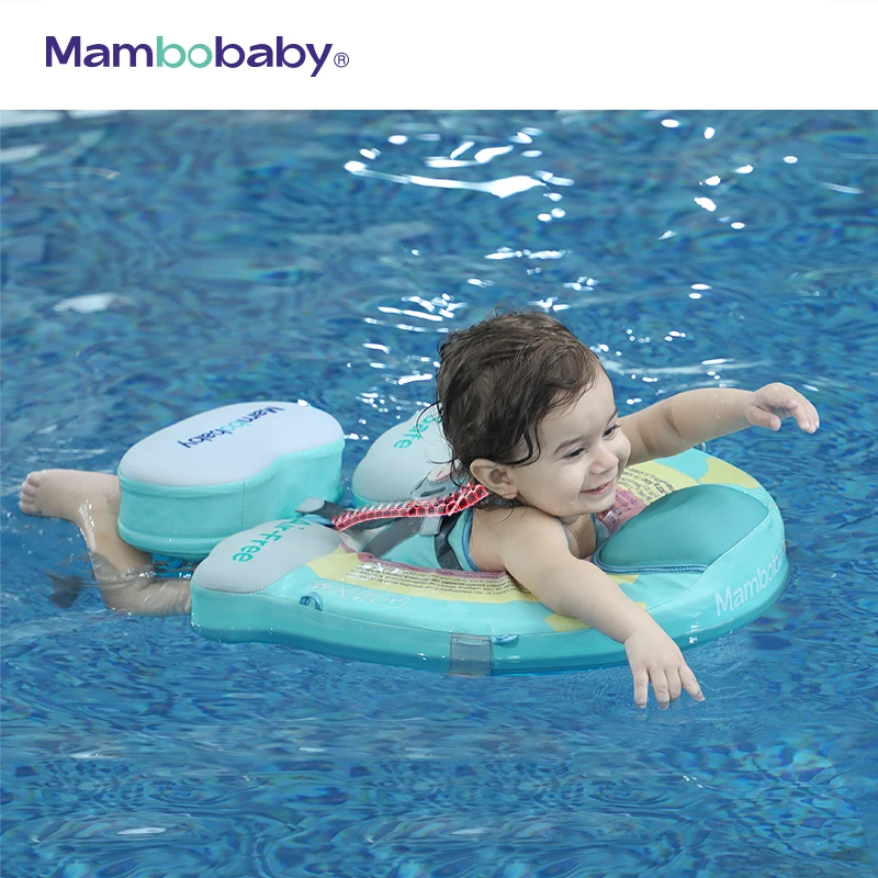 Mambobaby solide Non gonflable nouveau-né bébé taille flotteur couché anneau de natation piscine jouets anneau de bain entraîneur de natation pour les nageurs pour nourrissons