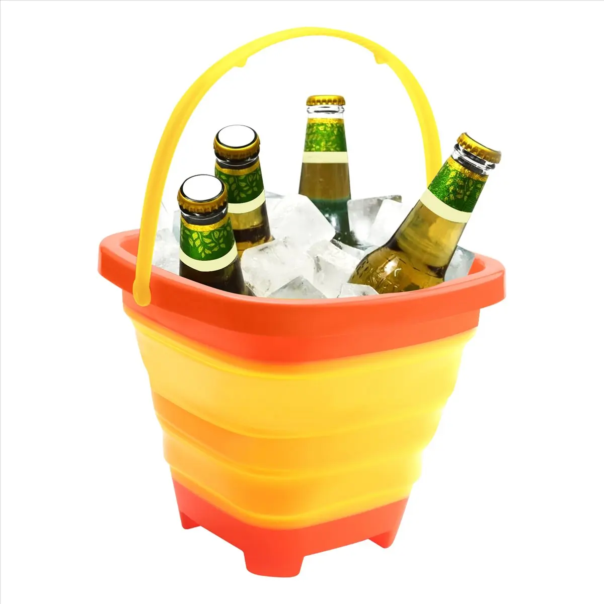 Compatible 3PCS Foldable Bucket Foldable Pail Bucket Sand Buckets Silicone Bucket for Kids Beach Play Camping 2L