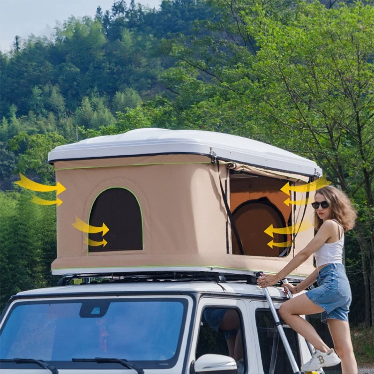 Outdoor automatic pop-up hard shell camping tent waterproof roof tent cover roof tent car sales