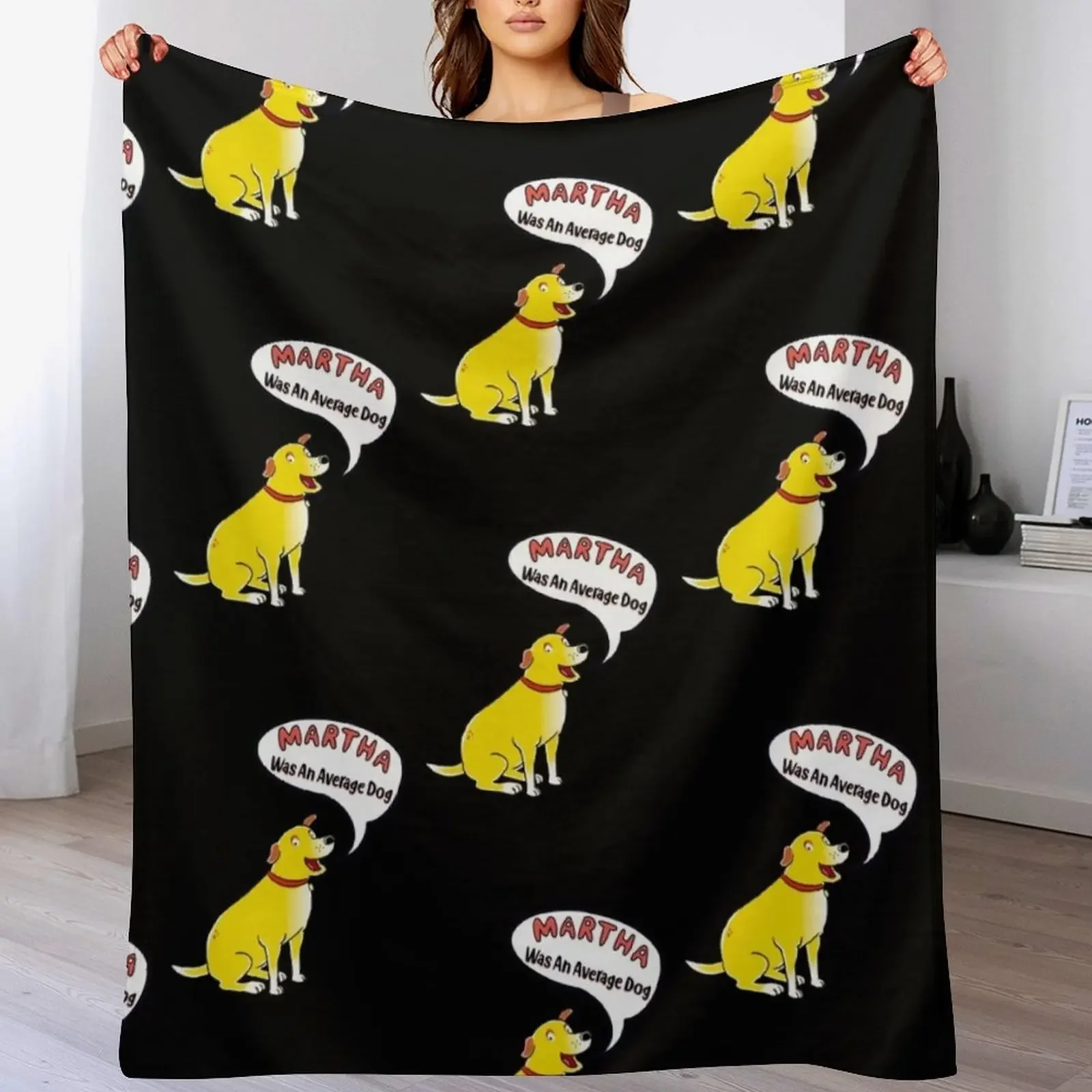 

Martha was an average dog Throw Blanket Blankets For Baby Retros For Baby Blankets For Sofas Blankets