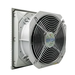 FK6626D-230 280x280mm AC230V 0.82A Cabinet Ventilation Window with Fan Filter Screen Iron mesh Complete Set