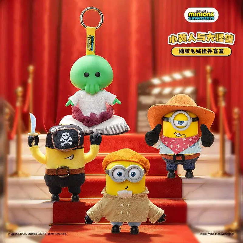 52TOYS Minions And Big Monster Series Vinyl Plush Doll Blind Box Surprise Bag Pendant Dec Movie Peripherals Cute Figure Toy Gift
