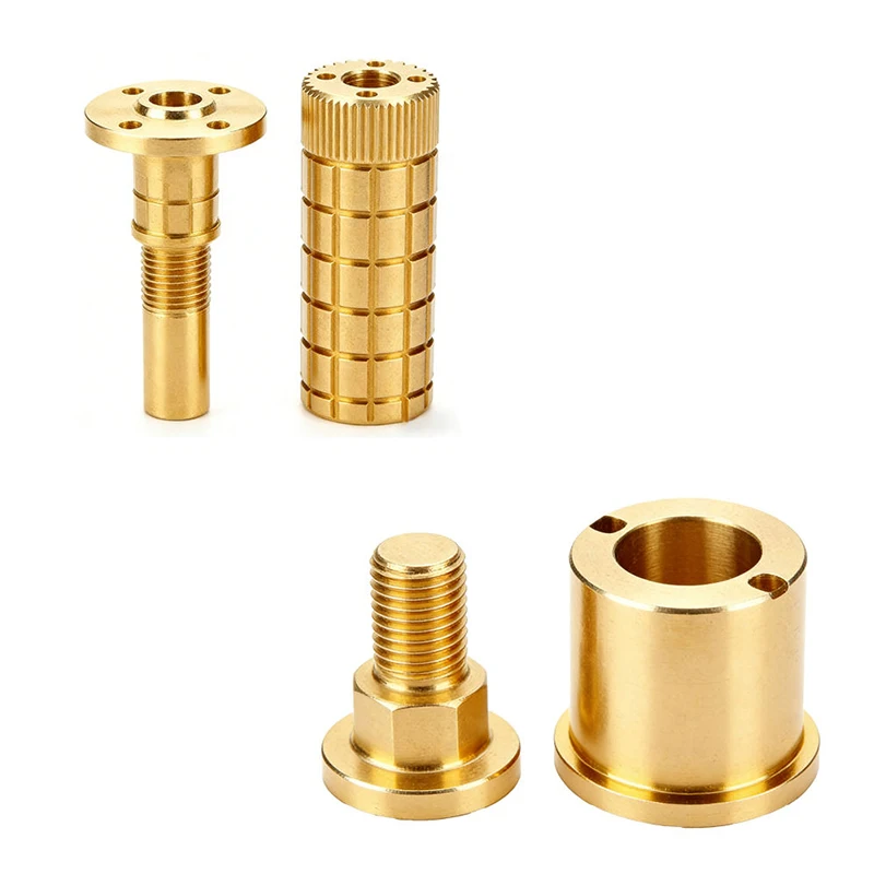 Custom Machined Brass Non-Standard Parts, CNC Lathe Processed Copper Hardware Accessories OEM Factory Customized CNC Parts