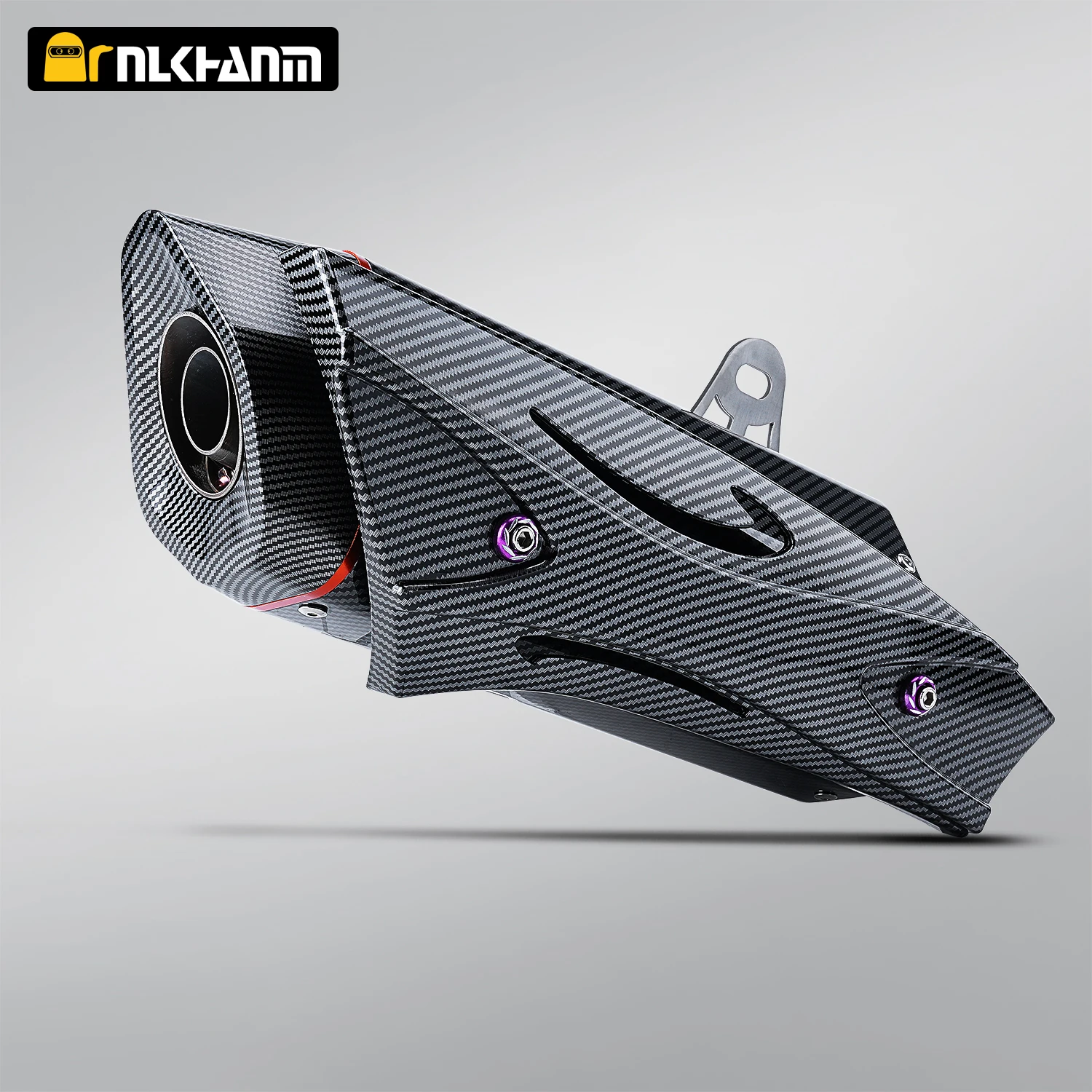 

Universal 51mm stainless imitation carbon fiber AK motorcycle exhaust system muffler for pedal motorcycles TMAX XMAX ADV