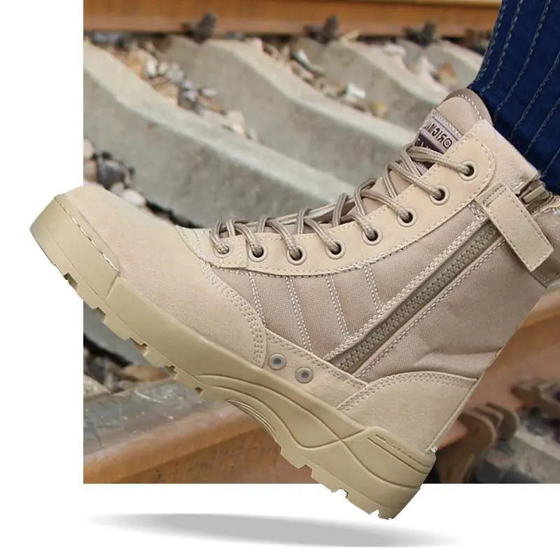 

Outdoor Men's High-Top Boots Men's Non-Slip Hiking Boots Autumn Winter Breathable Hiking Shoes Men's Tactical Boots
