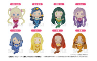 Bandai Mermaid Melody Action Figures Model Luchia Hanon Plush Doll Mini Doll Badge Combination