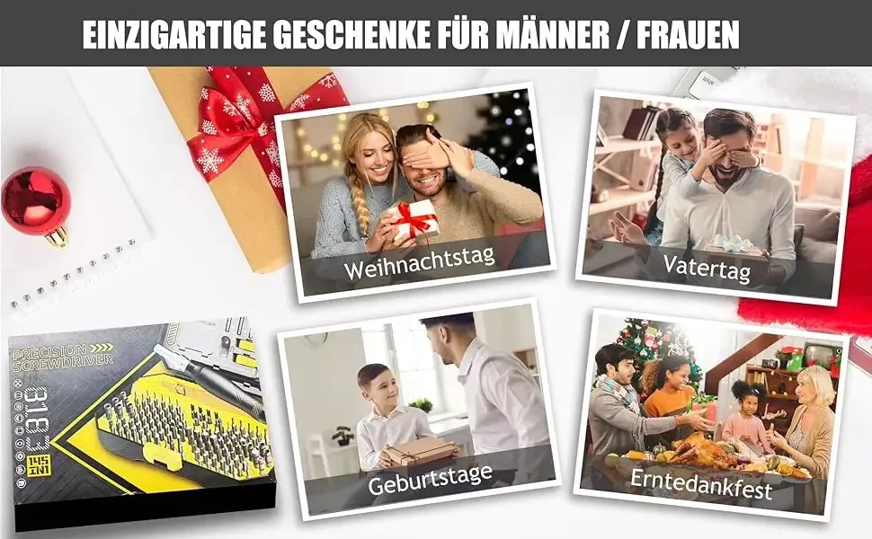 152-in-1 Magnetisches Präzisions-Schraubendreher-Set mit Hex- und Phillips-Magnetbits für iPhone, PC, professionelle Reparatur, Handwerkzeug-Schraubendreher – Detail 7