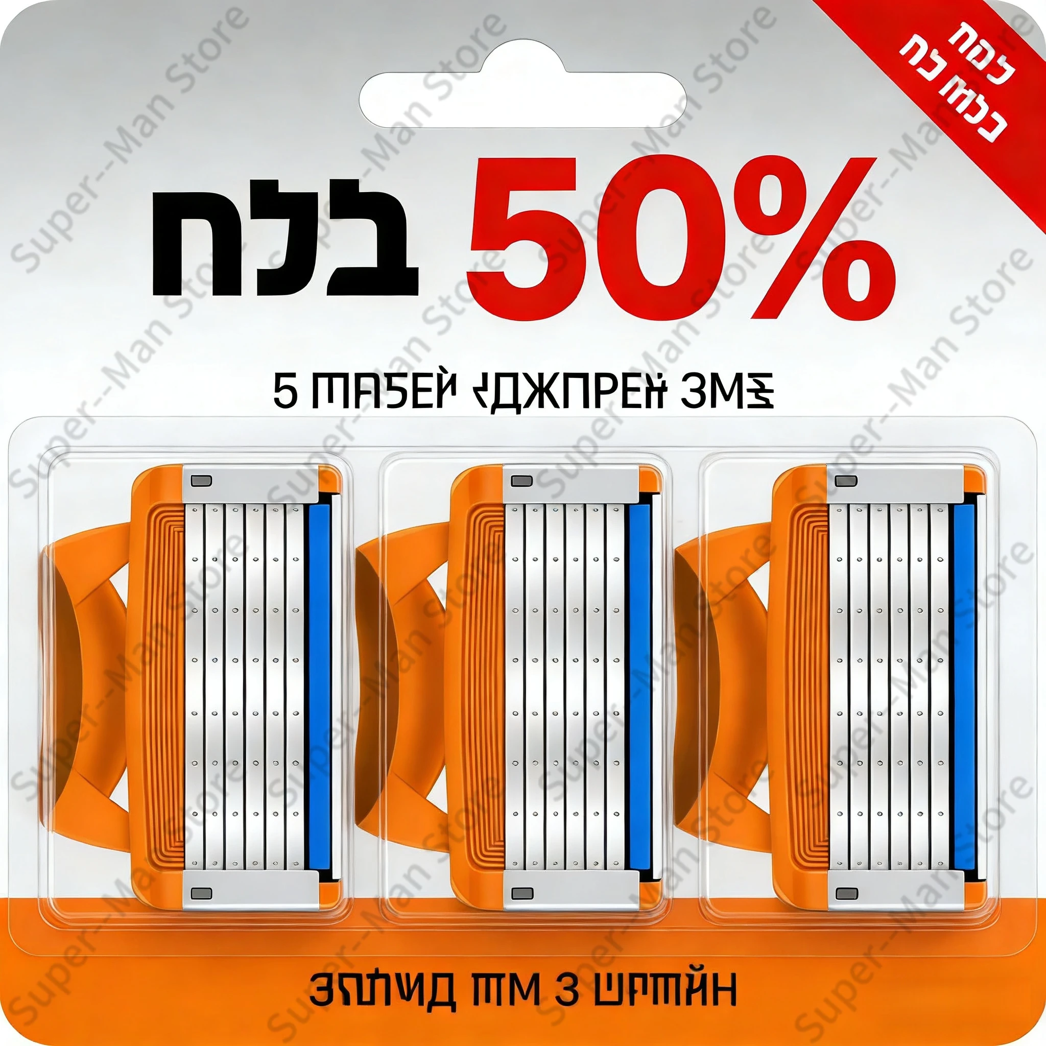 New Factory-made Fusion 5 razor blades, safe manual razor heads, men's facial hair removal replacement, original razor blades