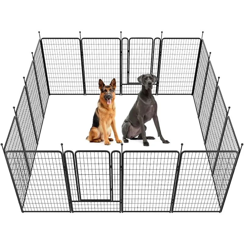 FXW Rollick Dog Playpen for Yard, RV Camping│Patented, 50 inch 16 Panels