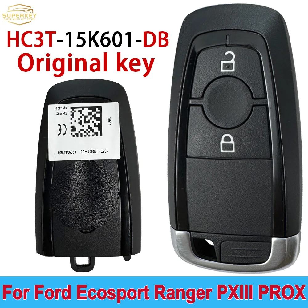 

HC3T-15K601-DB оригинальный для Ford Ecosport Ranger PXIII PROX 2017-2020 2 кнопки без ключа умный дистанционный автомобильный брелок 433 МГц ID49