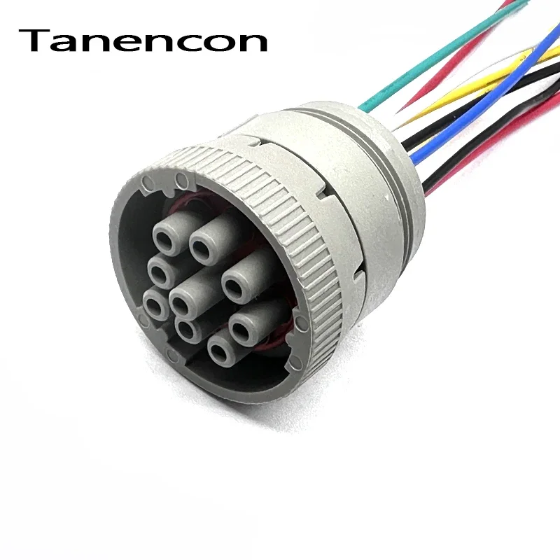 1 ชุด Deutsch 9 Pin Auto กันน้ํา Connector เครื่องมือวินิจฉัยวงกลมสายรัดปลั๊ก HD16-9-1939P HD16-9-1939S สําหรับ Track