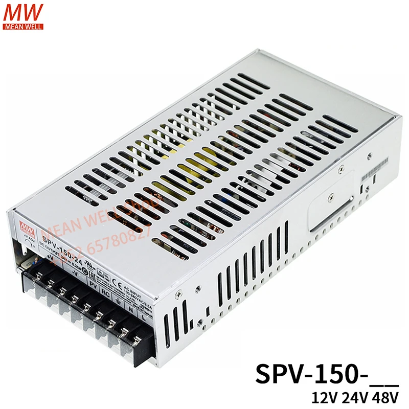 

Original MEAN WELL SPV-150 Switching power supply 12/24/48V 150W Adjustable voltage (PV regulation requires external voltage)