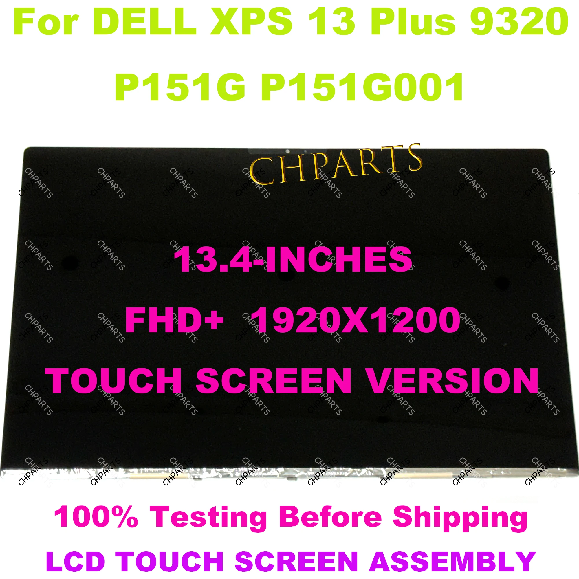 13.4 pollici 3456*2160 OLED per Dell XPS 13 Plus 9320 P151 P151G001 OLED LAPTOP Panel Touch Screen gruppo di ricambio LCD