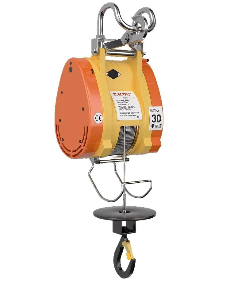 

300kg 360kg Hoist Portable Suspended Small Hoist Ultra High Efficiency Cable Winch Mini Electric Hoist Crane