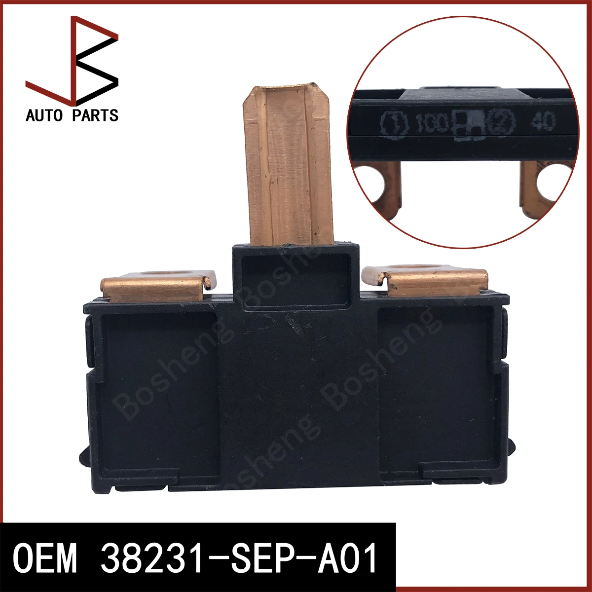 

100A 40A OEM 38231-SEP-A01 38231SEPA01 38231 SEP A01 Многоблочный предохранитель A для Honda Crosstour 2012-2015 Accord 2008-2012
