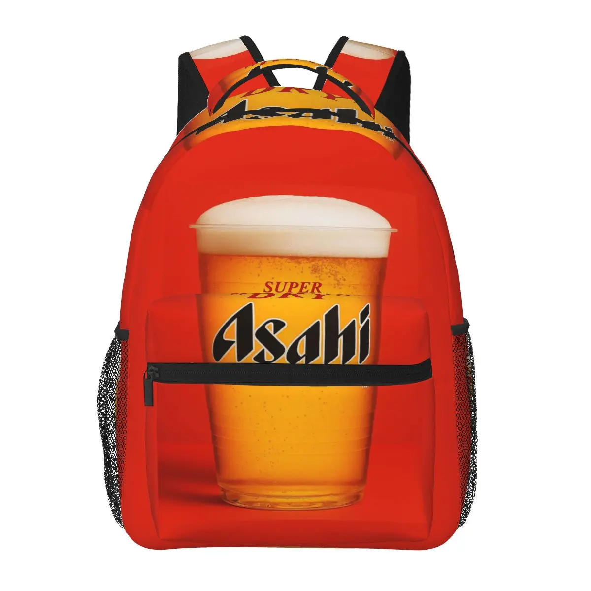 Asahi Beer Japanese Backpacks Boys Girls Bookbag Children School Bags Cartoon Kids Rucksack Shoulder Bag Large Capacity