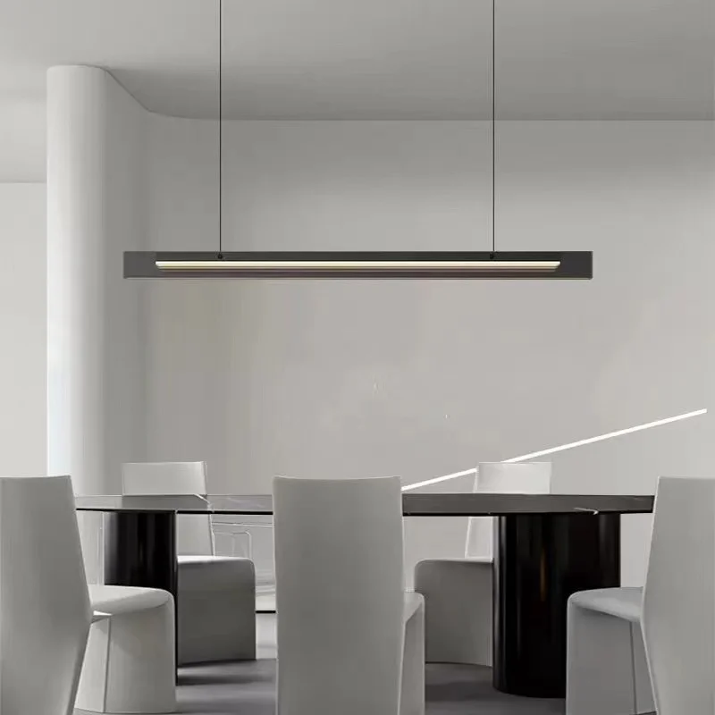 Modern Minimalist Style LED Chandelier for Living Dining Room Kitchen Office Desks Bar Home Decoration Hanging Light Fixture