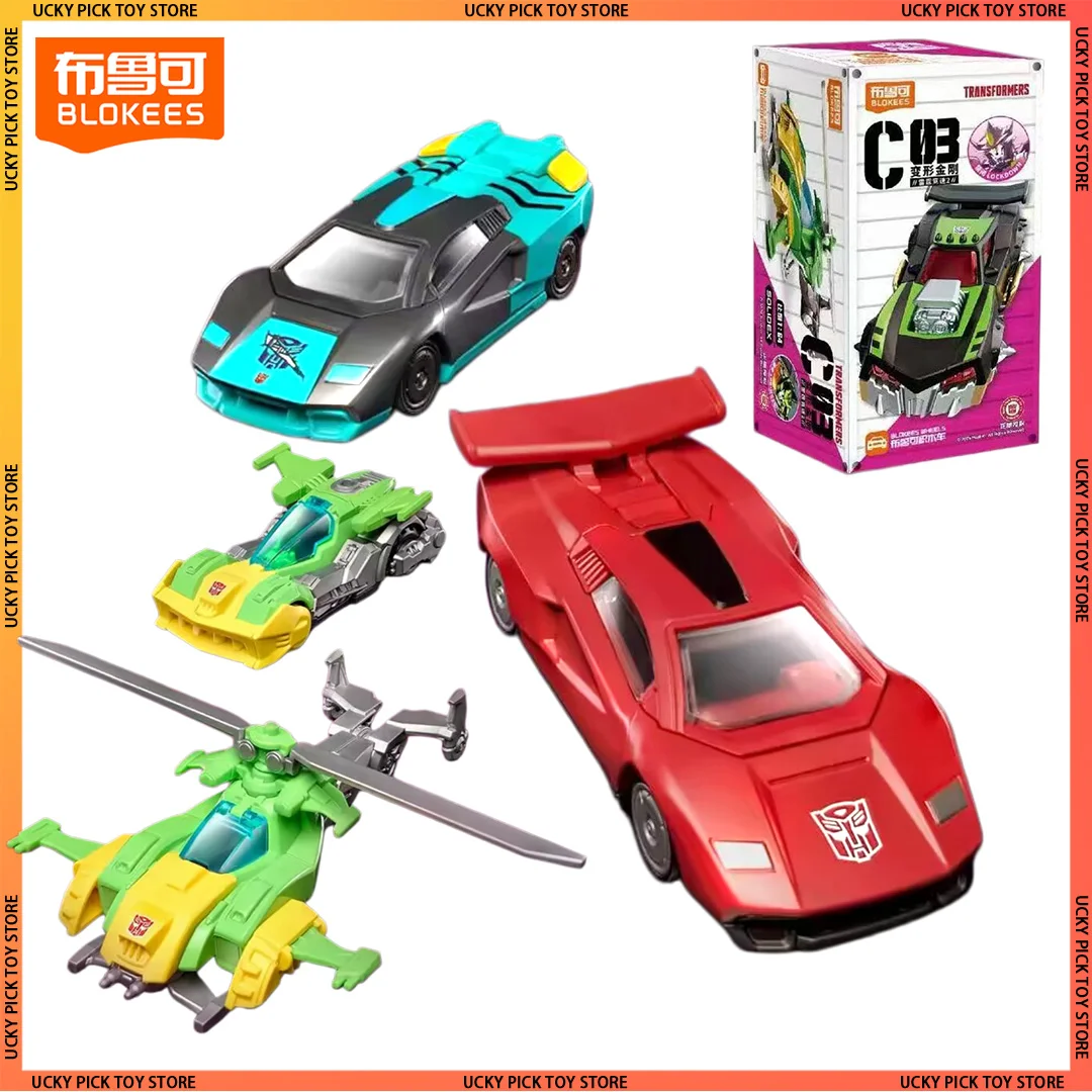 Nuevo Blokees Wheels Transformers 1:64 Caja Sorpresa C03 Springer Lockdown Figuras de Acción Modelo de Coche Ensamblado Regalo Coleccionable