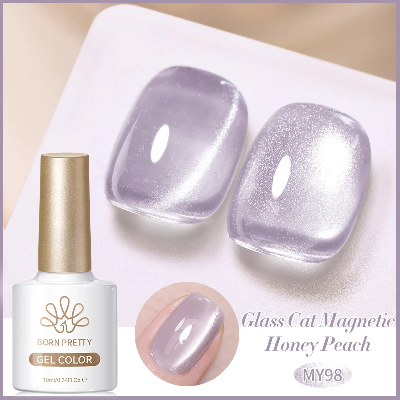 BORN PRETTY 10 ml Rhin Lake Blue Cat Magnetgel Dunkelblauer Glitzer Soak Off UV Gel Nail Art Lack Maniküre Nail Art Salon