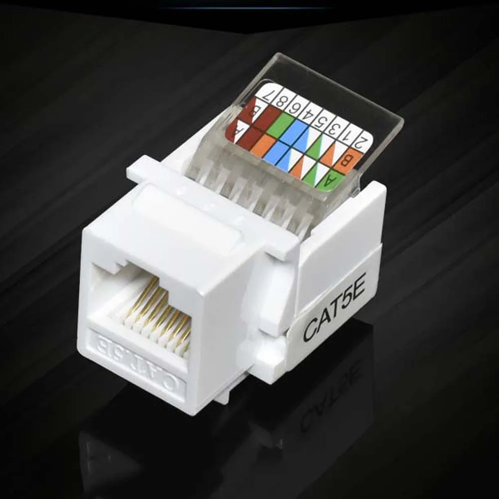 

5 шт. вилка без инструментов, компьютерная розетка CAT5E UTP, кабельный адаптер, разъем RJ45, информационная розетка, сетевой модуль, кабель Ethernet