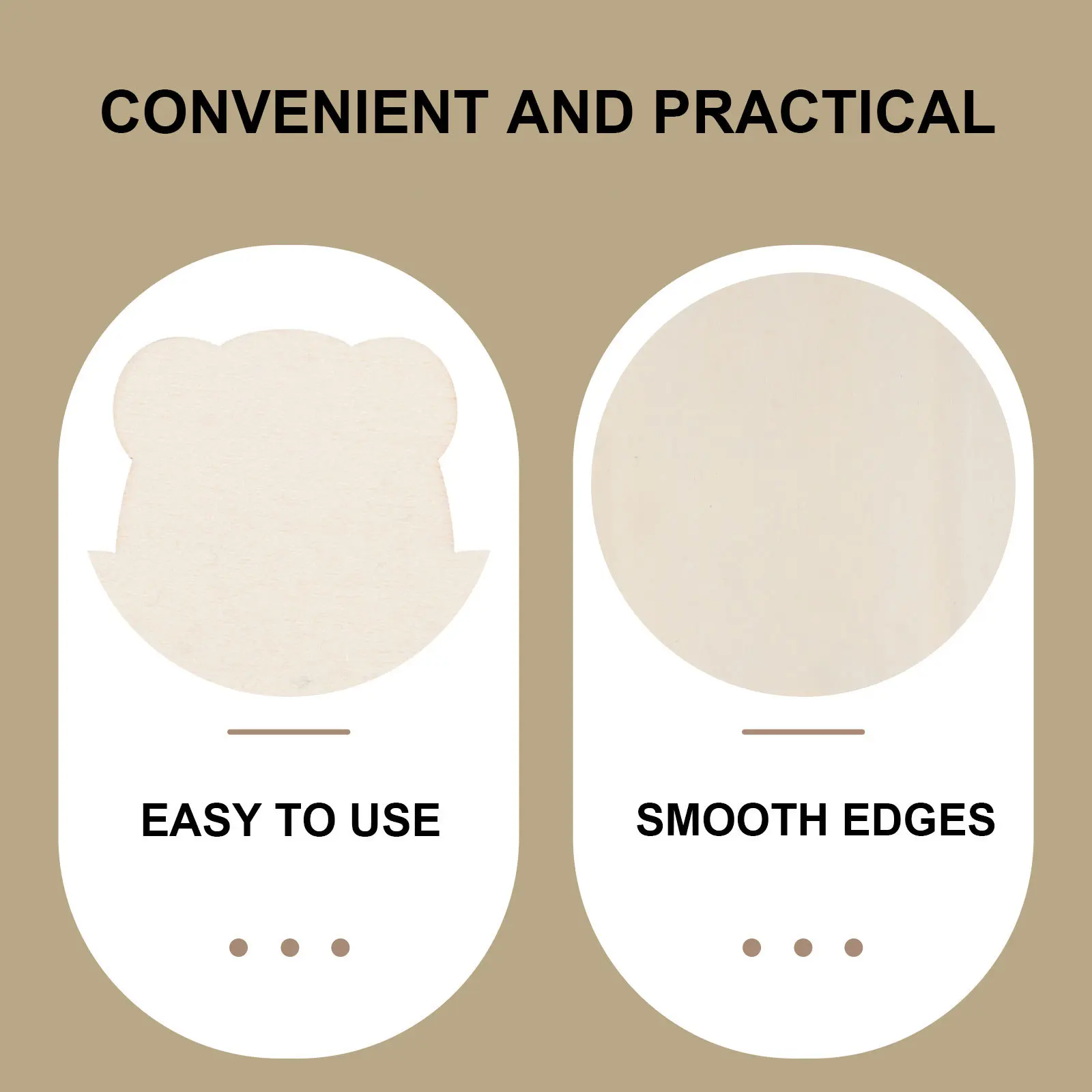 

40Pcs Wooden Bear Cutout Unfinished Wood Slices for DIY Painting Craft Kids Graffiti Art Decorative Ornament Supplies